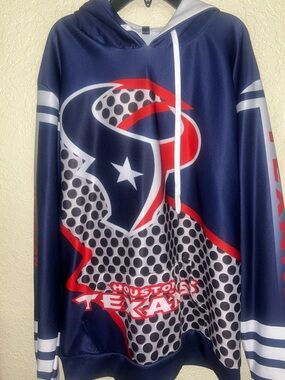 Houston Texans Navy, Red & White Hoodie
